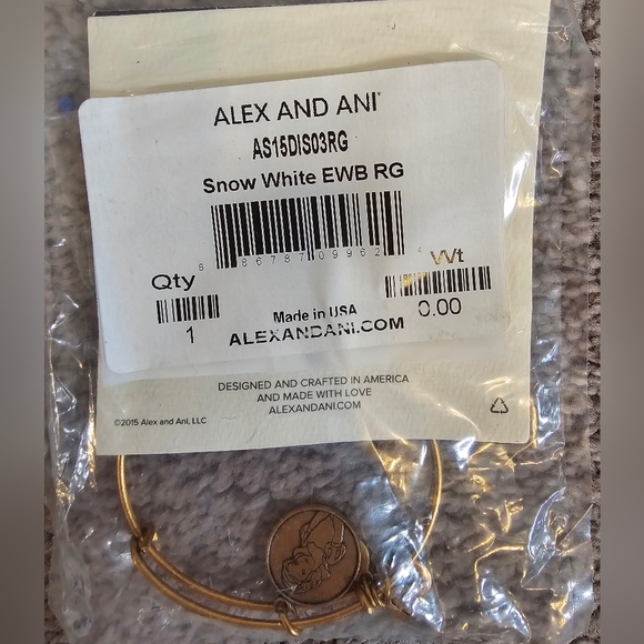 Alex and Ani Snow White Rafaelian Gold One Size - Picture 3 of 8